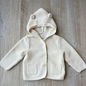 Baby Gap Cream Knit Baby Hoodie